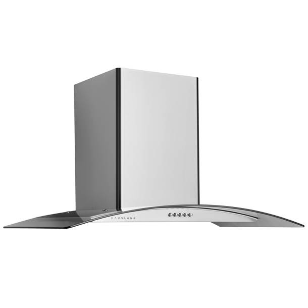 Hauslane 30" 600 Cubic Feet Per Minute Convertible Island Range Hood